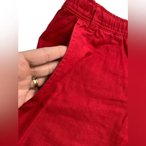 Vintage Island Image red tie beach shorts 34W - Picture 2 of 5